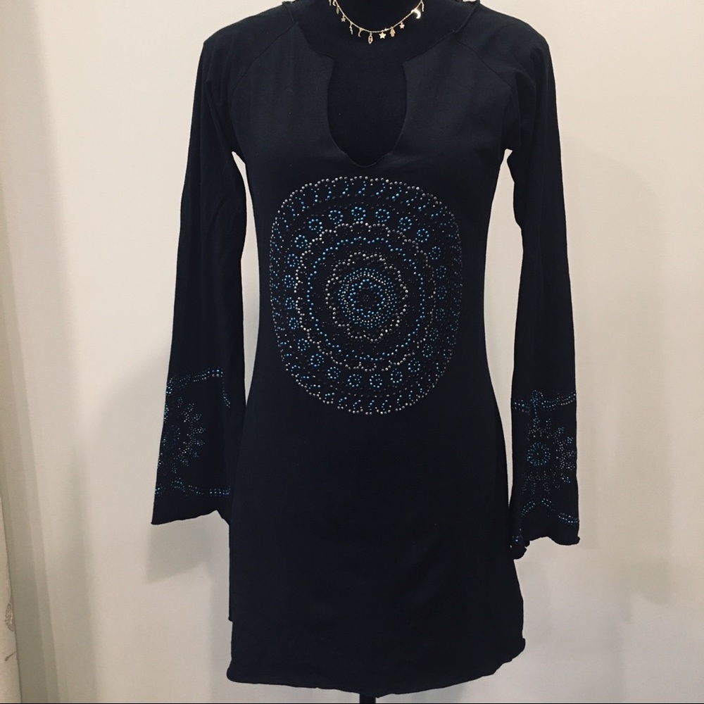 BELL SLEEVE DRESS/LOUNGE DRESS